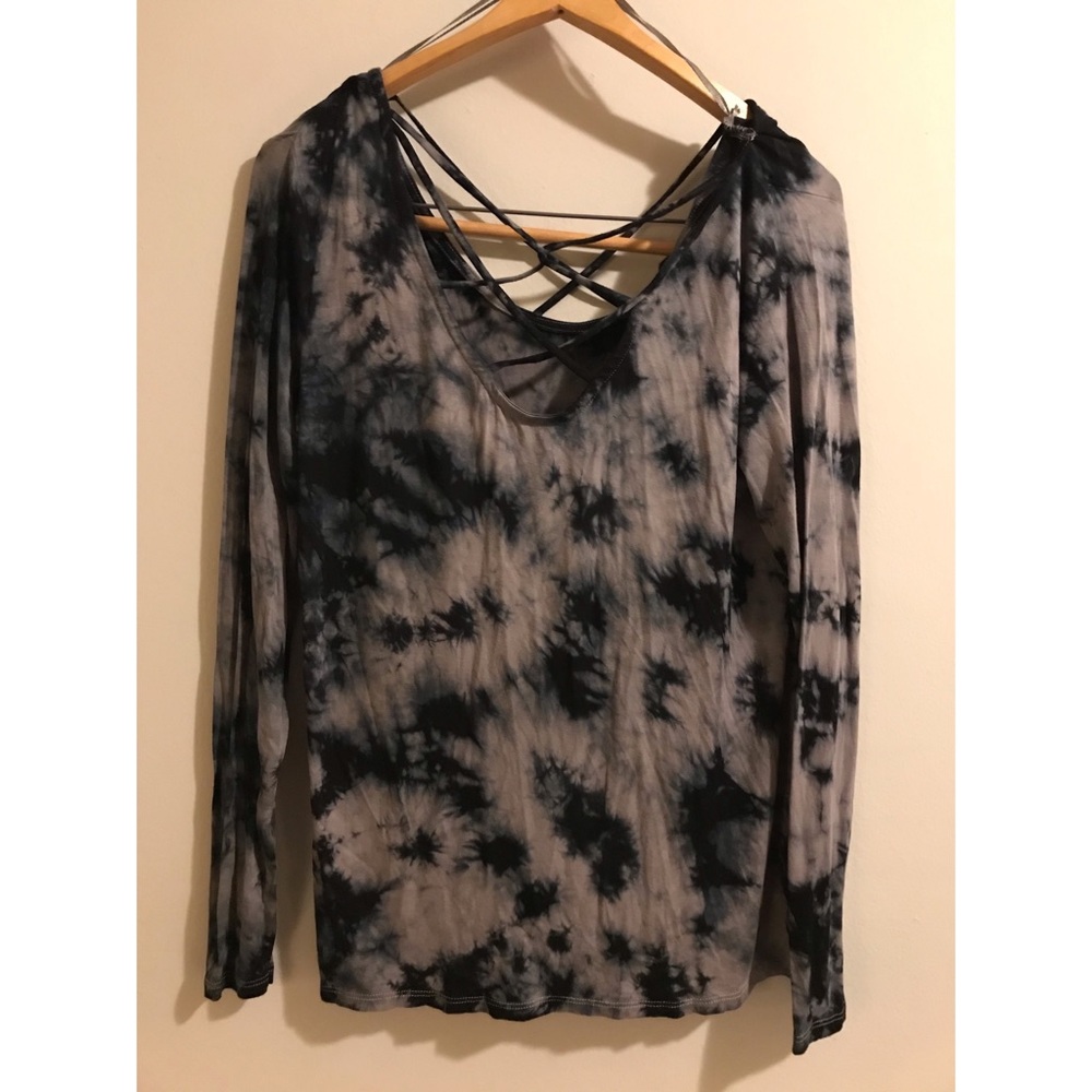 Rock & Republic Tie Dye Long Sleeve Top